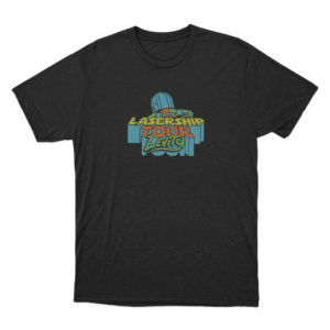 Lasership Tour Spaceship Enamel Pin Unisex T Shirt Black