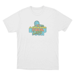 Lasership Tour Spaceship Enamel Pin Unisex T Shirt White