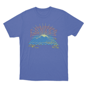 Lasership Tour Terminal Landing Unisex T Shirt Blue