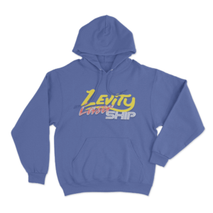 Levity LaserShip Logo Unisex Hoodie Blue