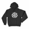 Levity Minimal Bubble Logo Unisex Hoodie Black